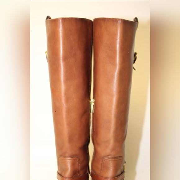 Coach Mulan Designer Tall Brown Leather Knee High Riding Boots Womens 9 B 40 - Picture 3 of 7